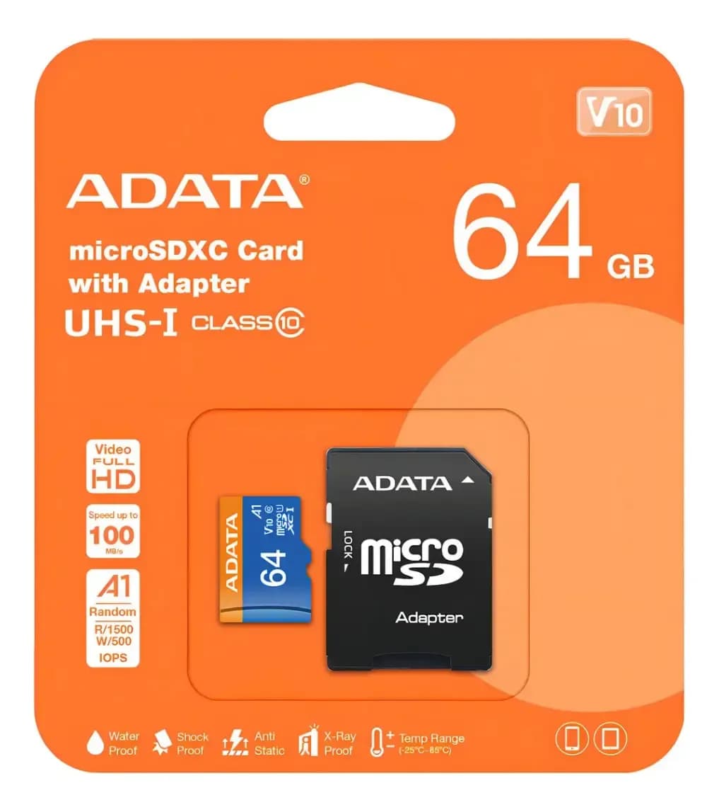 Micro SD Adata 64GB Clase 10 3