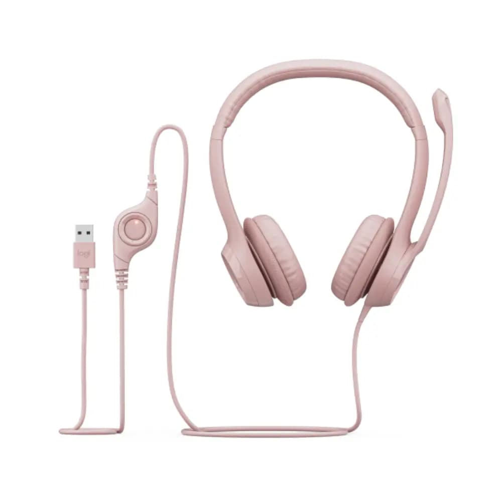 Diadema Logitech H390 Rosa 2