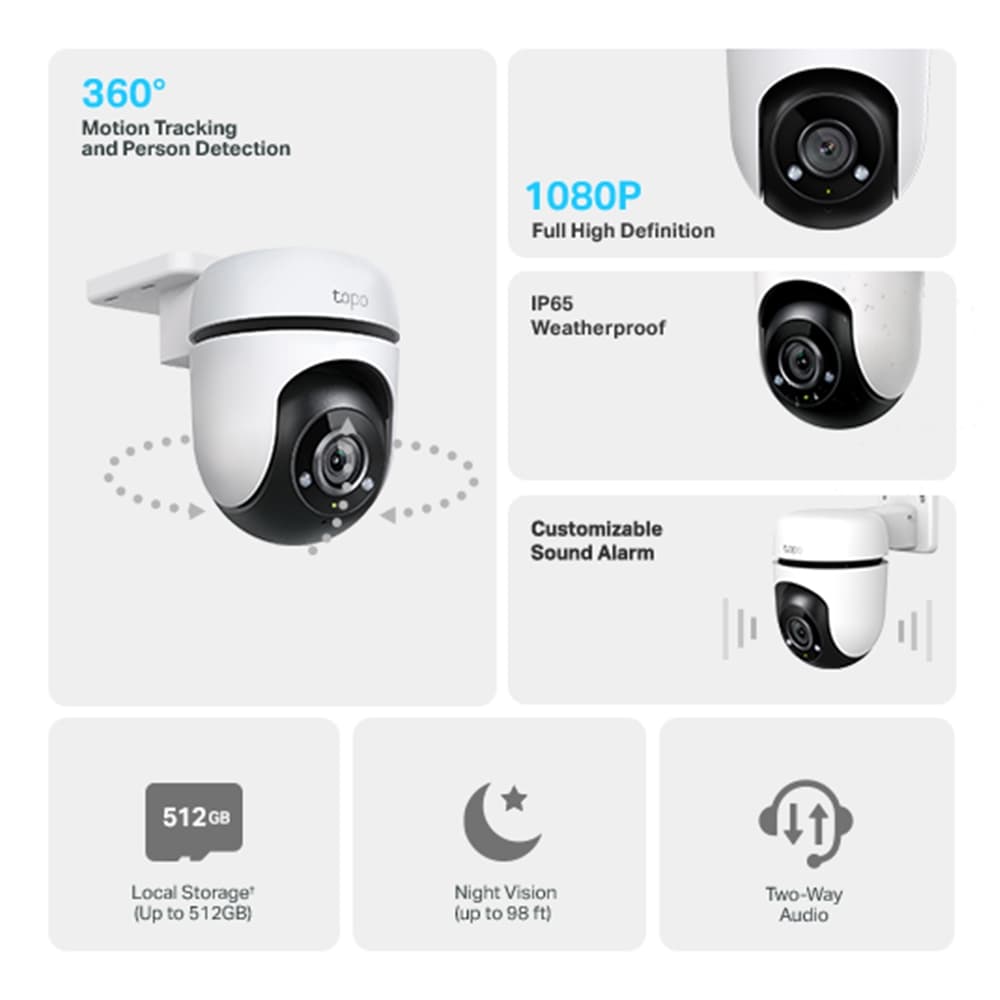Cámara Tapo C500 exterior 360° 2