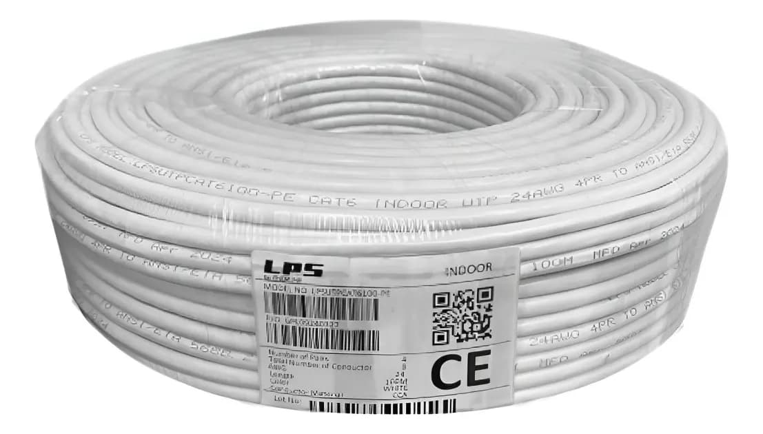 Cable UTP Cat6 interior 100 mts 2